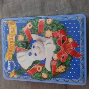 1999 pillsbury collectible tin,good condition.  Some rust. Tin only